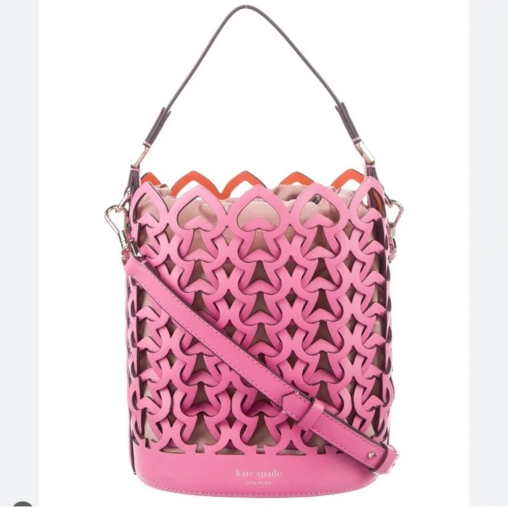NWT Kate Spade Dorie small bucket bag in Hibiscus Tea - Picture 2 of 14